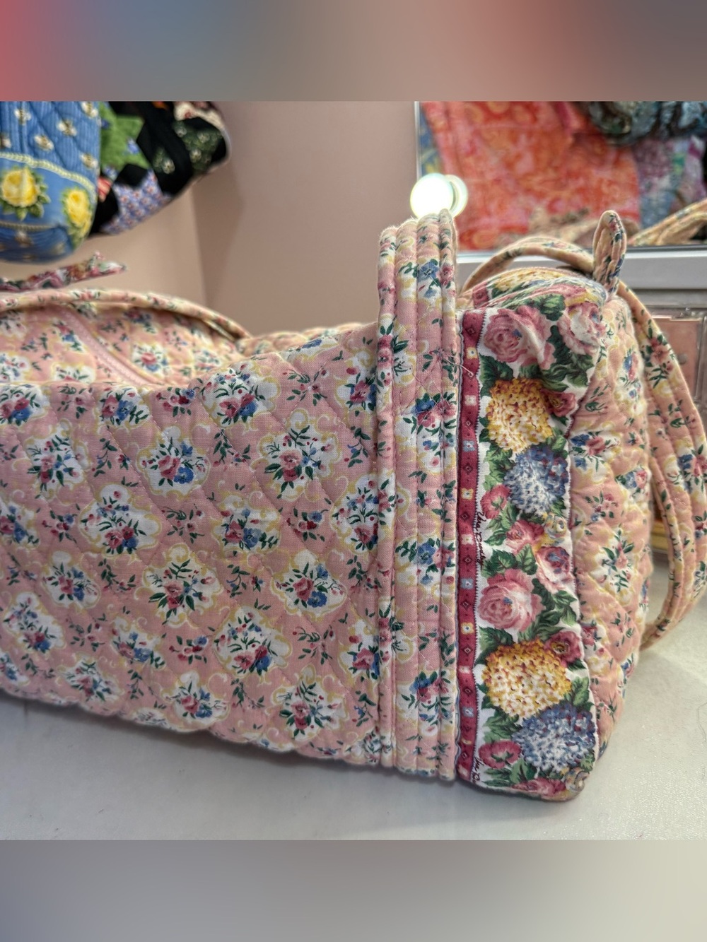 Vera Bradley Pastel Pink Small Duffle